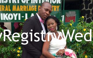 Gbemisola say I do to Patrick on the 16th of July 2016. 