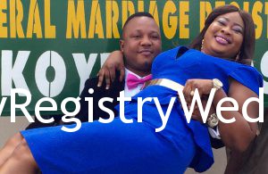 Omodolapo marries Emmanuel on the 30th of June at the marriage registry. A very Big congrats to the couple.