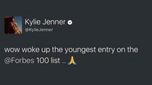 Kylie Jenner made Forbes Youngest c100