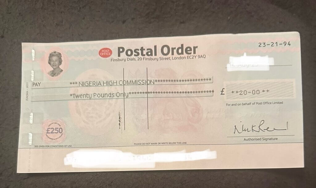 Postal Order