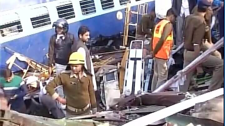Patna-indore Express involved in an accident