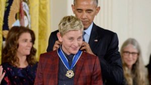 Ellen Degenerate Awarded with medal of freedom