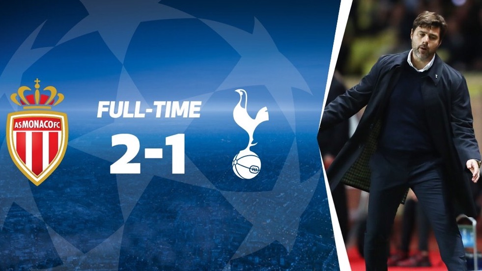 Tottenham Out of the champions league