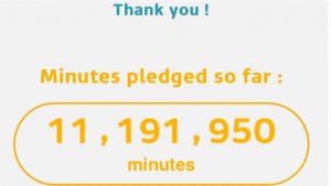 Make a pledge in the 1millionminutes campaign