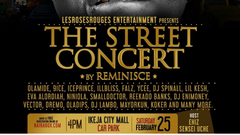 The street concert by Reminisce On the 25th of February 2017