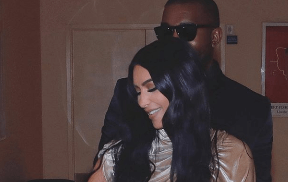 kim Kardashian and Kanye West