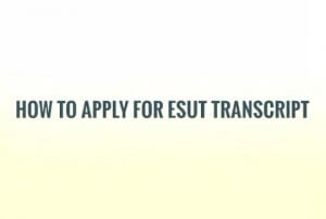 Esut Transcript Application