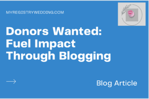 Donors and philanthropists wanted to support this blog